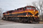 Grain train starts its turn to the south